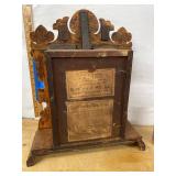E.N. Welch Victorian Gingerbread Shelf Clock Eight Day Strike