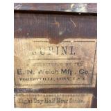 E.N. Welch Victorian Gingerbread Shelf Clock Eight Day Strike