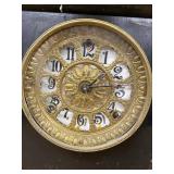 Seth Thomas Adamantine Mantel Clock Ornate Black Case Untested