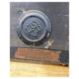 Seth Thomas Adamantine Mantel Clock Ornate Black Case Untested