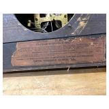 Seth Thomas Adamantine Mantel Clock Ornate Black Case Untested