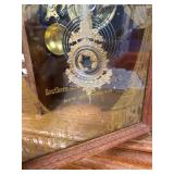Welch Gingerbread Parlor Clock Advertising Glass Front approx. 24in