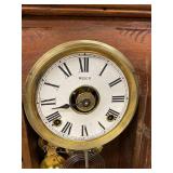 Welch Gingerbread Parlor Clock Advertising Glass Front approx. 24in