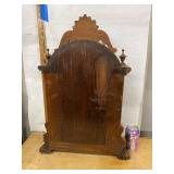 Ansonia Victorian Walnut Parlor Clock Cherub Case approx 26in
