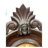 Ansonia Antique Victorian Mantel Clock Figural Shelf Clock Untested