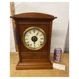 Seth Thomas Derby Mantel Clock Walnut Case Roman Dial Untested