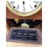 Seth Thomas Derby Mantel Clock Walnut Case Roman Dial Untested