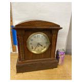 Seth Thomas Adamantine Mantel Clock Chiming Shelf Clock See Photos