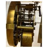 Seth Thomas Crystal Regulator Brass Mantel Clock Approx. 11.5in