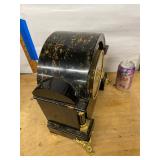 Seth Thomas Mantel Clock Black Adamantine Style Wind Up Untested