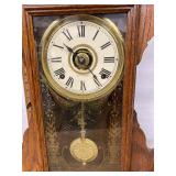 Seth Thomas Gingerbread Shelf Clock Oak Case Approx. 23in Untested