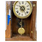 Seth Thomas Gingerbread Shelf Clock Oak Case Approx. 23in Untested