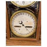 Waterbury Calendar No. 43 Oak Wall Clock Perpetual Calendar