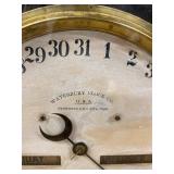 Waterbury Calendar No. 43 Oak Wall Clock Perpetual Calendar