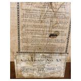 Waterbury Calendar No. 43 Oak Wall Clock Perpetual Calendar