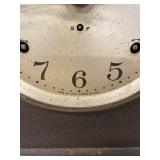 Seth Thomas Tambour Mantel Clock Wood Case Pendulum Included