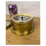 Seth Thomas Brass Marine Porthole Bulkhead Clock Untested See Photos