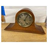 Seth Thomas Tambour Mantel Clock 8 Day B-51-M Wood Case Untested