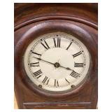 Sessions Eight Day Mantel Clock Wooden Case Roman Dial Untested