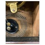 Sessions Eight Day Mantel Clock Wooden Case Roman Dial Untested