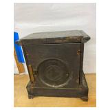 Seth Thomas Antique Adamantine Mantel Clock Black Case Untested