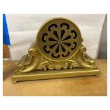 Seth Thomas Mantel Clock Ornate Gilt Metal Case Approx. 11in Untested