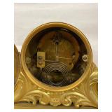 Seth Thomas Mantel Clock Ornate Gilt Metal Case Approx. 11in Untested