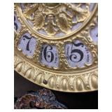 Seth Thomas Adamantine Mantel Clock Faux Marble Case Approx 19in