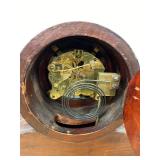 Waterbury Mantel Clock Open Escapement Wood Shelf Clock Approx 16in