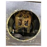 Seth Thomas Adamantine Mantel Clock Faux Wood Column Case Untested