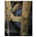 Seth Thomas Adamantine Mantel Clock Faux Wood Column Case Untested