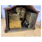 Seth Thomas Clark Sonora Chime Tambour Mantel Clock Wood Case