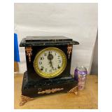Seth Thomas Antique Mantel Clock Automatic 8 Day Alarm approx 13in