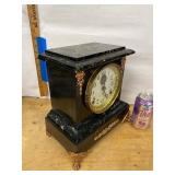 Seth Thomas Antique Mantel Clock Automatic 8 Day Alarm approx 13in