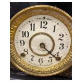 Seth Thomas Mantel Clock Black Adamantine Style Approx. 11in Fair