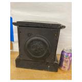 Seth Thomas Mantel Clock Black Adamantine Style Approx. 11in Fair