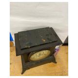 Seth Thomas Antique Mantel Clock Black Adamantine Case Untested