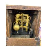 Seth Thomas Antique Mantel Clock Black Adamantine Case Untested