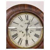 Welch Spring Co Perpetual Calendar Wall Clock approx 37in Untested