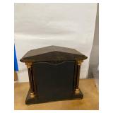 Seth Thomas Mantel Clock Wood Column Case Approx. 12in Tall Untested
