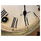 Seth Thomas Victorian Style Mantel Clock Wood Case Roman Dial