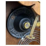 Seth Thomas Victorian Style Mantel Clock Wood Case Roman Dial