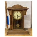 Sessions Wall Clock Wood Case Pendulum Vintage Approx 18in Tall