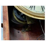 Sessions Wall Clock Wood Case Pendulum Vintage Approx 18in Tall
