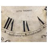 Seth Thomas Antique Gingerbread Shelf Clock Oak Case approx 27in