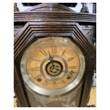 Antique Eastlake Gingerbread Shelf Mantel Clock Approx 24in Tall