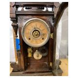 Antique Eastlake Gingerbread Shelf Mantel Clock Approx 24in Tall