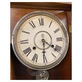 Waterbury Clock Co Wall Regulator Parlor Clock Approx 40in Fair
