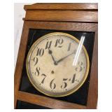 Ingraham Advertising Wall Clock Geo H Johantgen Jeweler Oak Case