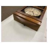 Ingraham Advertising Wall Clock Geo H Johantgen Jeweler Oak Case